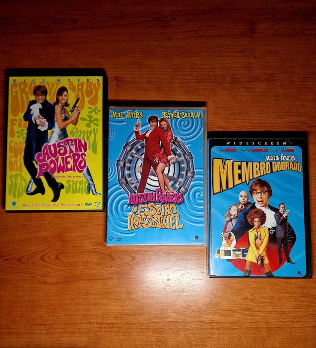 Tri AUSTIN POWERS - Mike Myers/Elizabeth Hurley/Heather Graham/Beyoncé