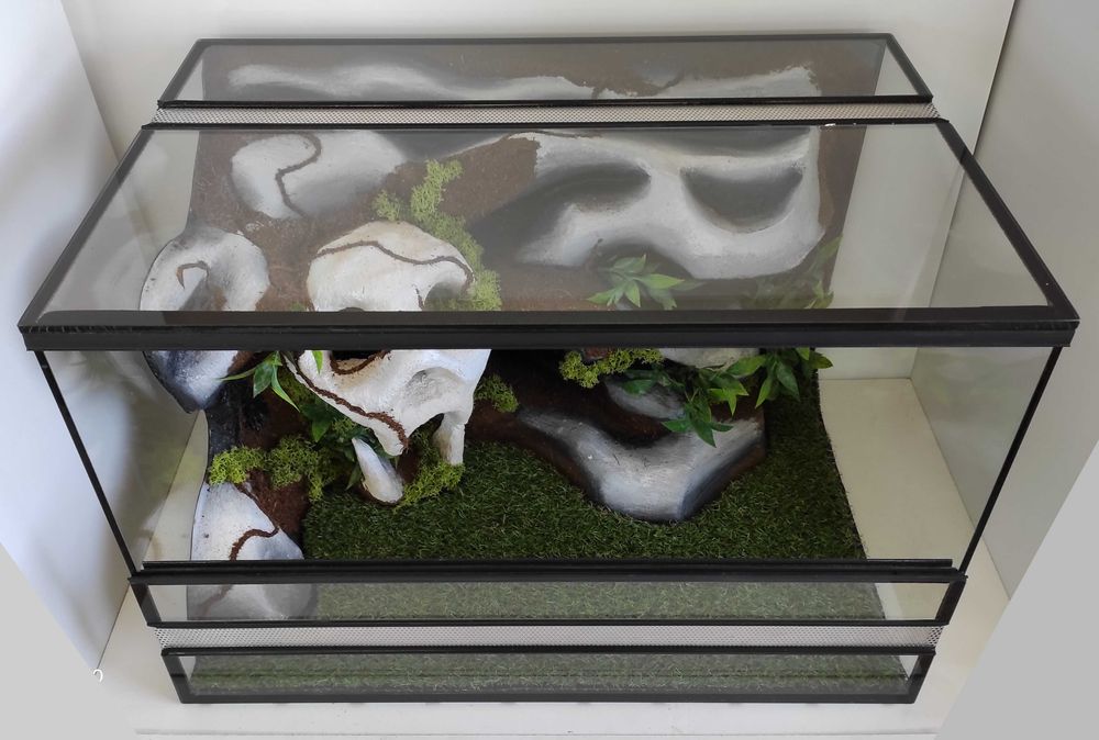 Terrarium dla gekona lamparciego, węża, TW37KCz, AquaWaves