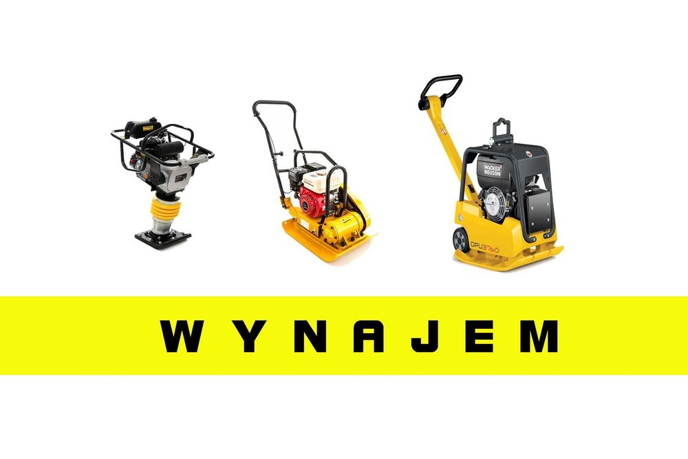 Wynajmę zagęszczarkę zagęszczarka wynajem betoniarka zagęszczarki młot