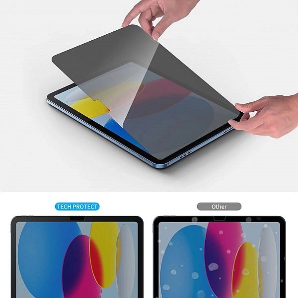 Szkło prywatyzujące Tech-Protect Glass Spy+ na iPad 10.9” 2022 / iPad