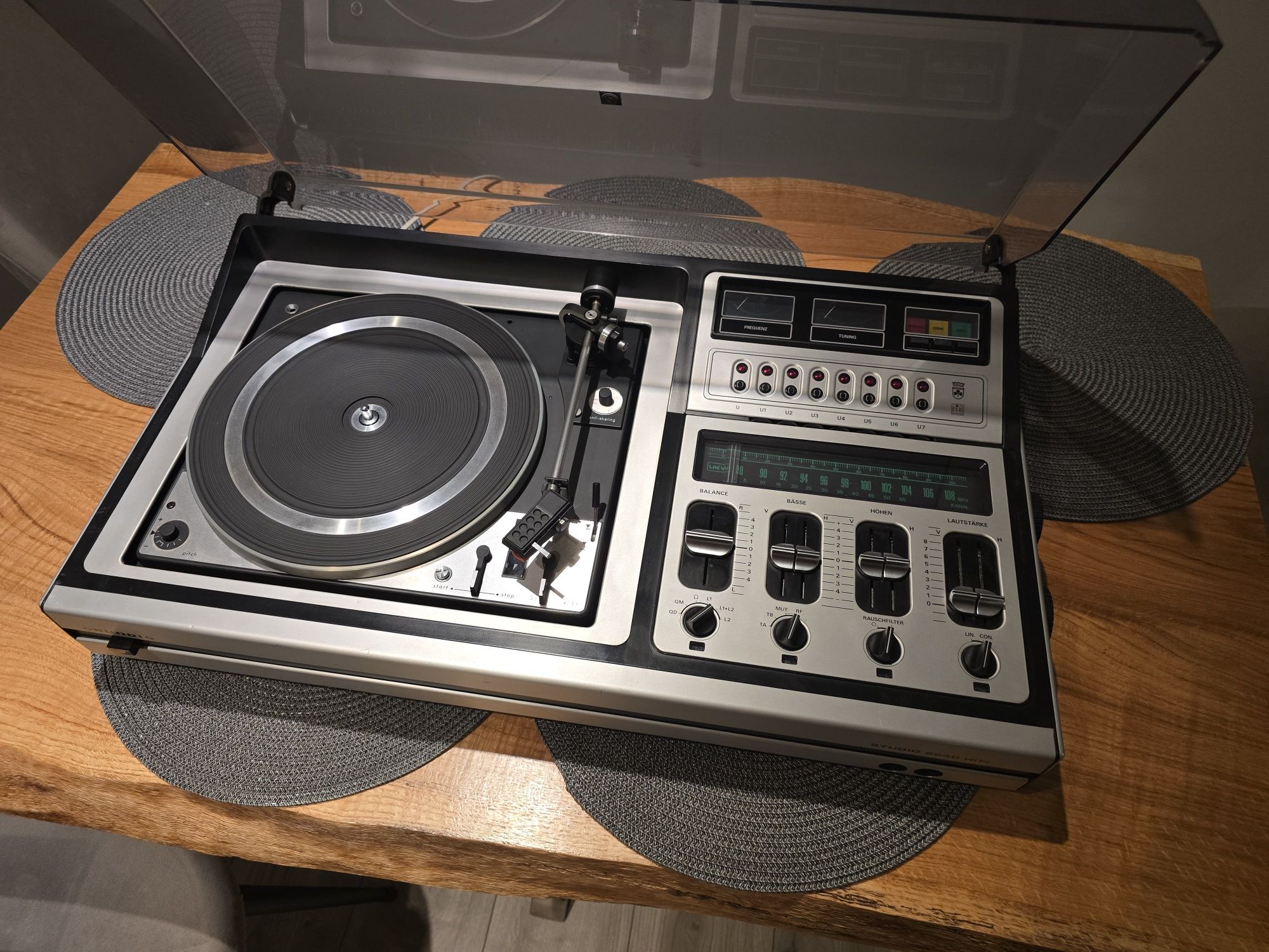 STUDIO 2240 HIFI klasyczny sprzęt audiow świetnym stanie DUAL 1228