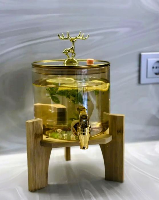 Słój dzbanek na lemoniadę wodę napoje z kranikiem