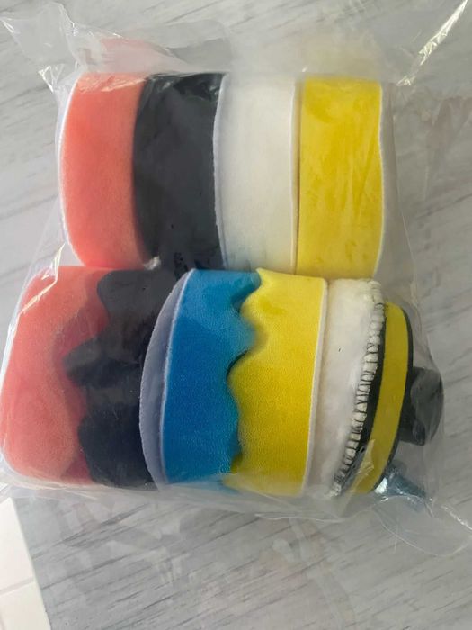 Conjunto Kit Esponjas / Discos Rotativos de Polimento para Berbequim