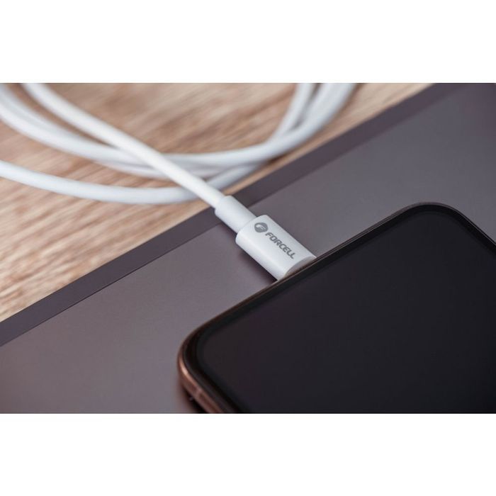 Kabel USB C do USB C Forcell F-Energy QC4.0 PD 5A 100W 1 m C339 biały