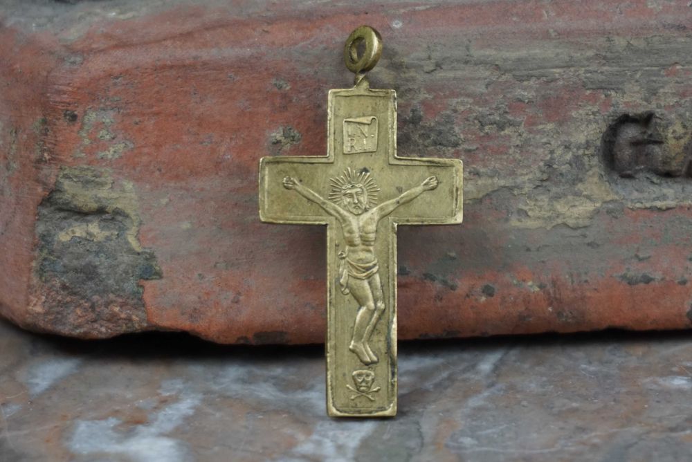 Polski krzyżyk XIXw pamiątka odpustu MB Częstochowska