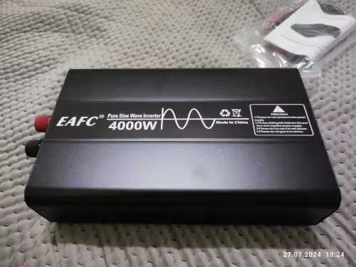 Інвертор EAFC 4000W, 12В - 220В, з чистою синусоїдою