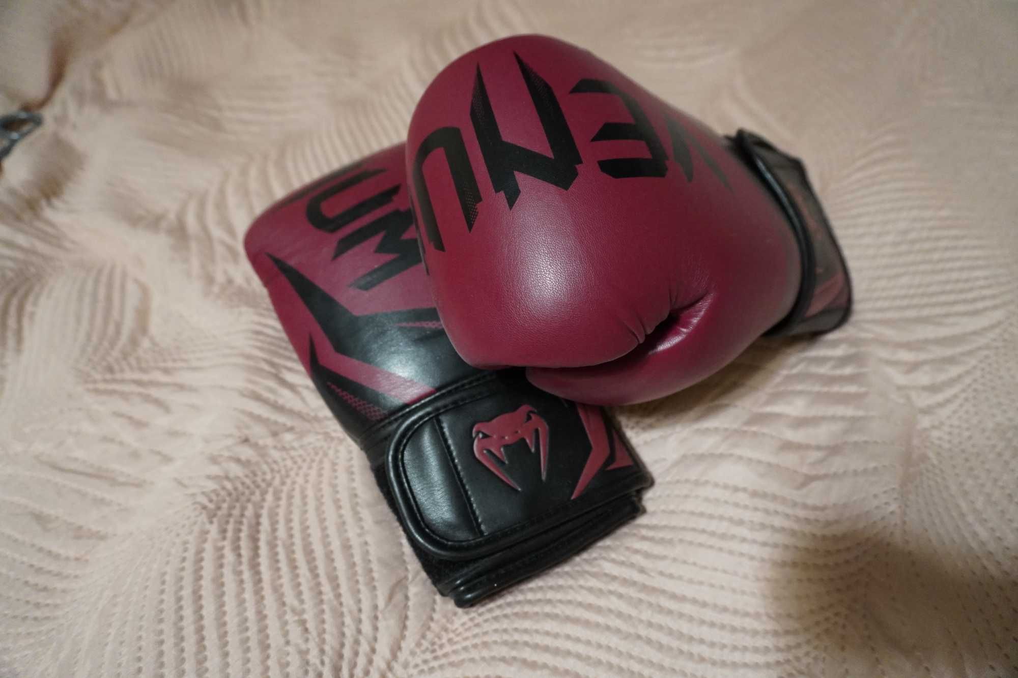 Rękawice bokserskie venum 3.0 bordo/czarny