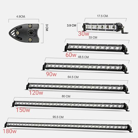 Barras LED ultra-Slim (30w 60w 90w 120w 150w 180w)