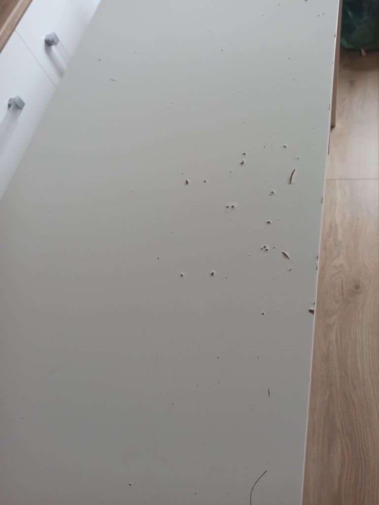 IKEA MICKE biurko 2 szuflady 142x75x50 - BIAŁY