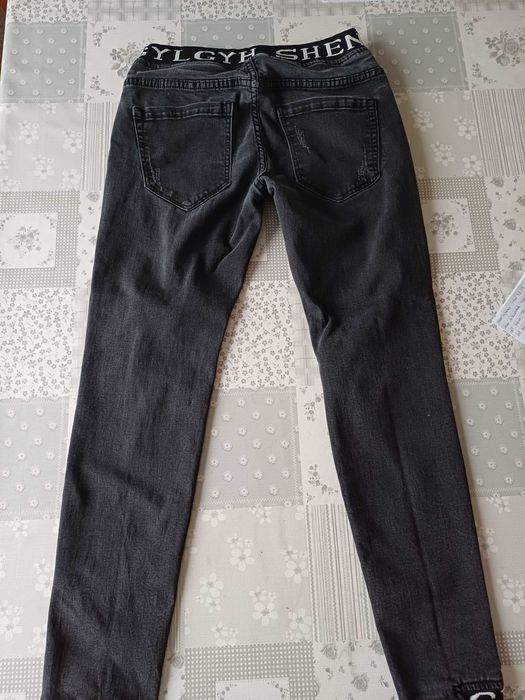 Spodnie męskie z przetarciami S