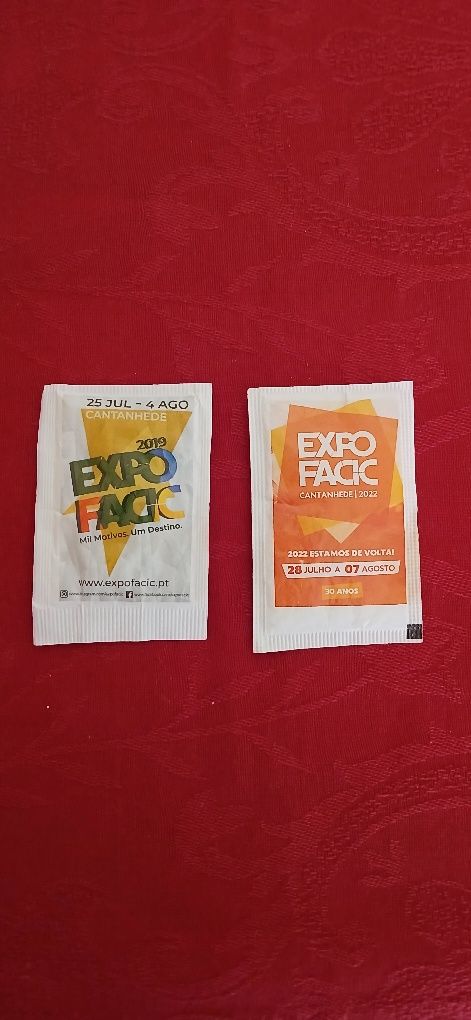Pacotes de açúcar Expofacic