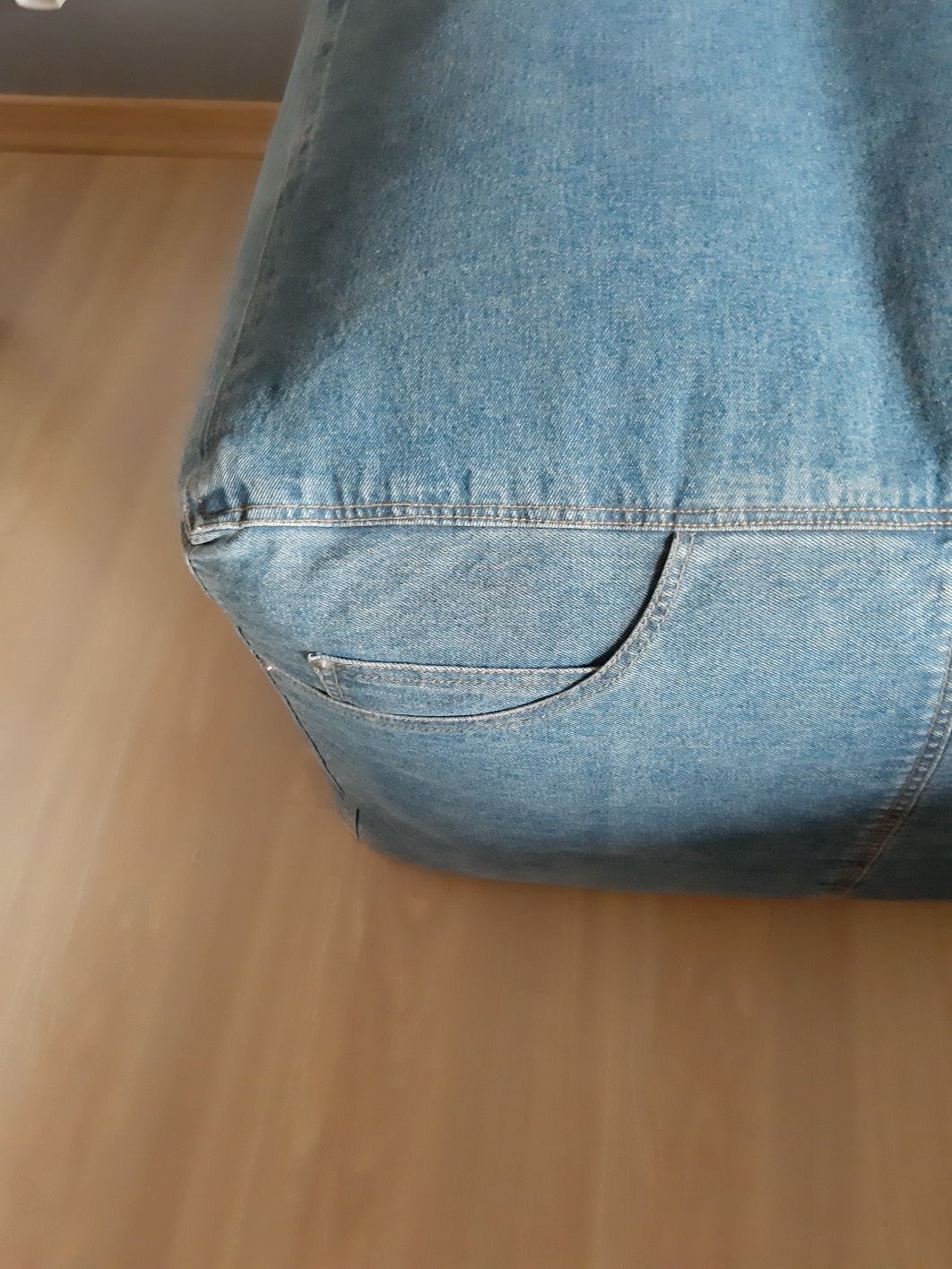 Pufa fotel siedzisko krzesło stolik dla dzieci 56x36 jeans ikea Home