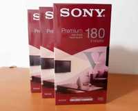 3x Cassetes Sony VHS 180 Premium V High Grade