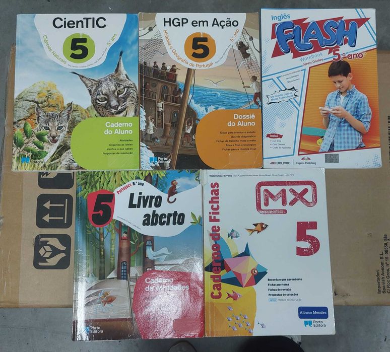 Manuais Escolares e Livros de Fichas 5° e 6° ano