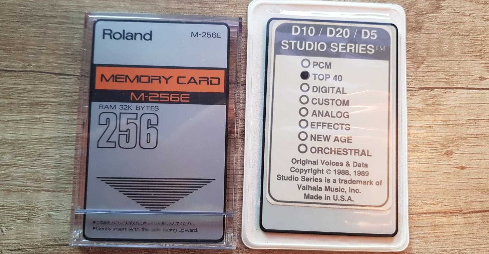Karty Roland D5 D10 D20, D-5 D-10 D-20 TOP 40 +Memory Card  M-256E D50