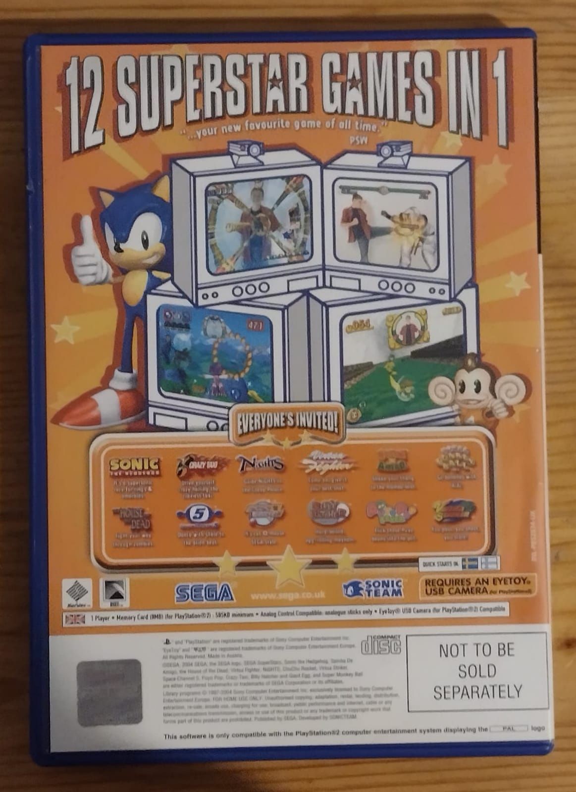 Sega Super Stars - Gra na PS2