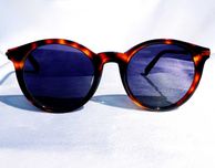 Okulary MaxMara MM Wand I 0UCIR bursztynowe czarne złote polaryzacja