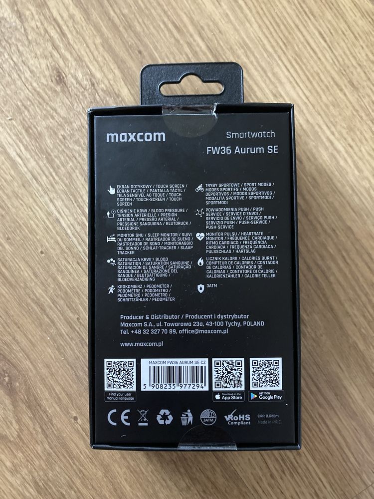 Smartwatch Maxcom FW 36 Aurum SE czarny