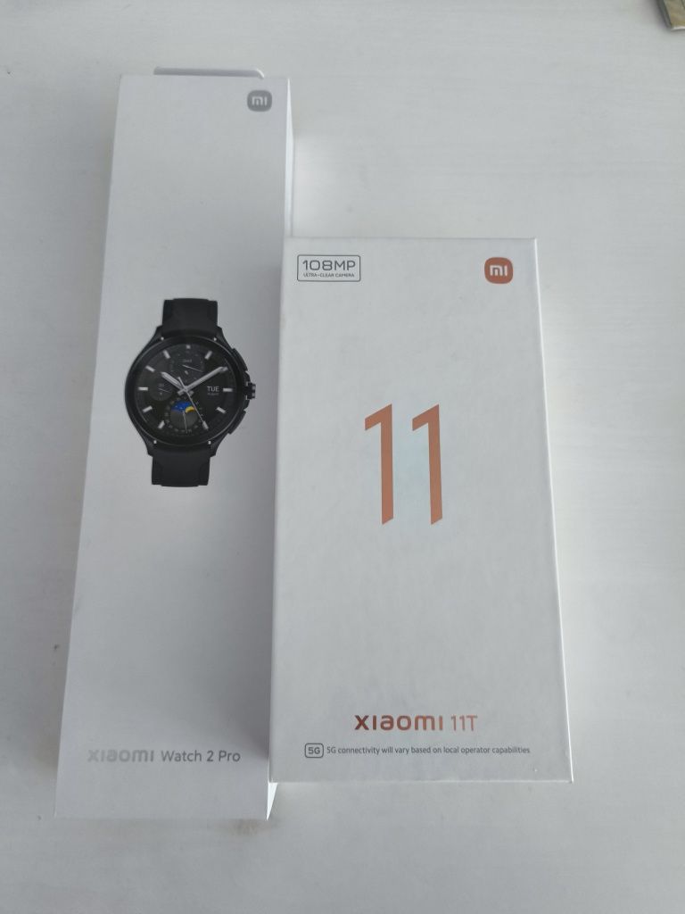 Zestaw Xiaomi, smartfon 11T i smartwatch  Watch 2Pro