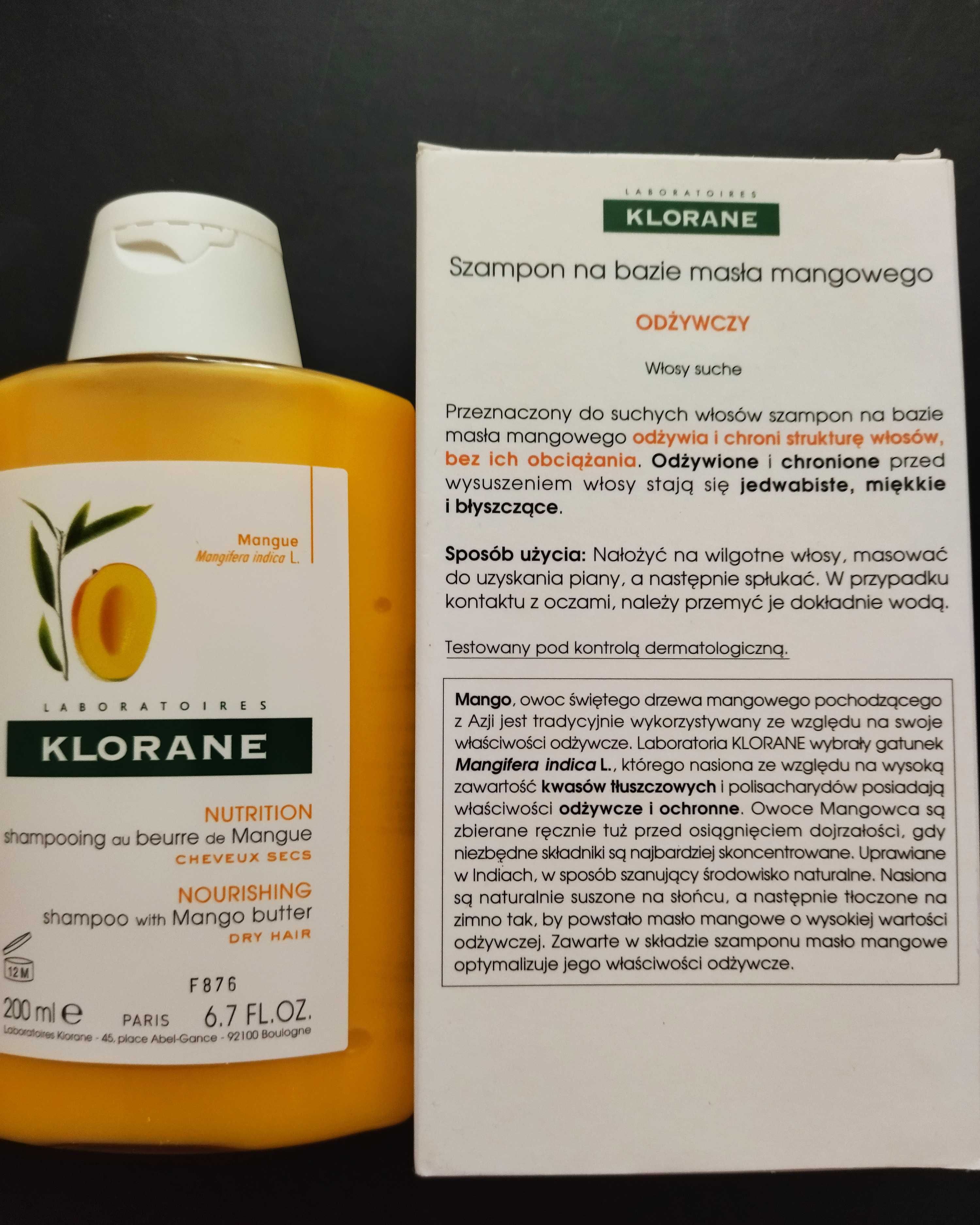 Klorane Mango - szampon na bazie masła mangowego