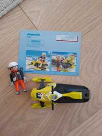 Playmobil skuter śniezny+ motocyklista