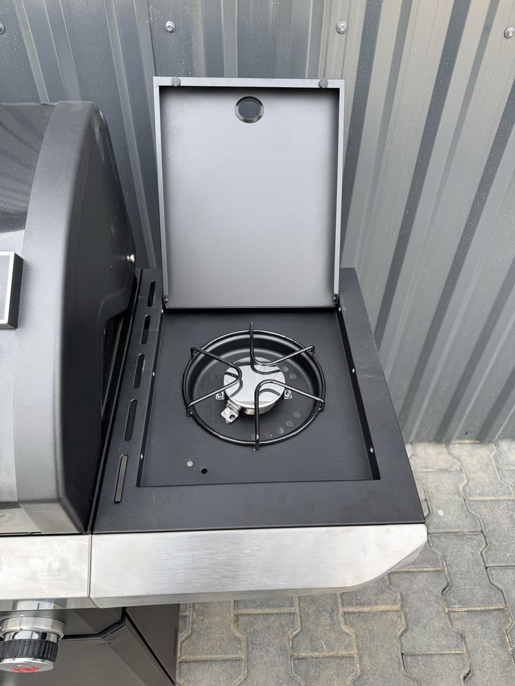 Grill Gazowy LANDMANN Rexon PTS 4.1, czarno-srebrny