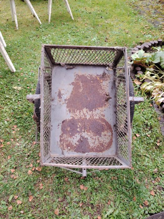 Wozek metalowy działkowy