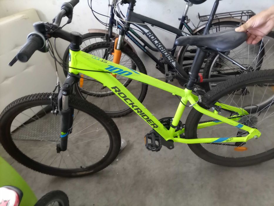 Bicicleta BTT ST 100 Verde Lima Tamanho S