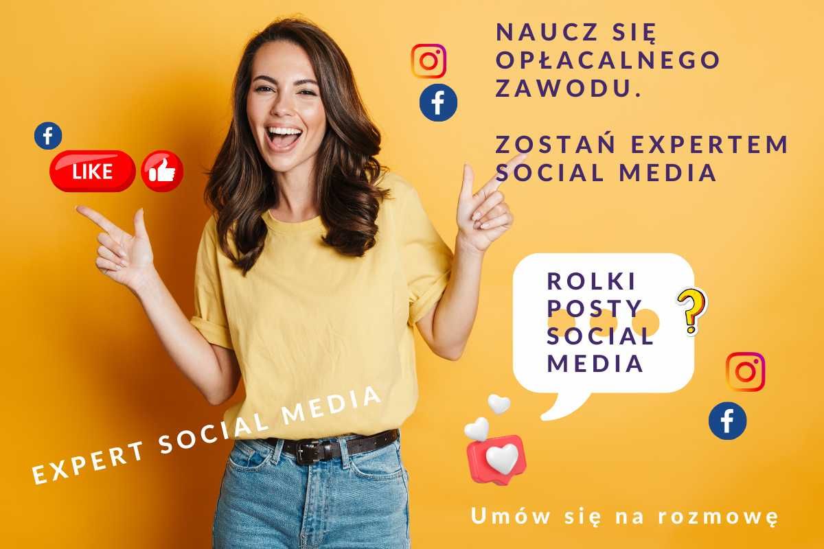 Szkolenie- SPECJALISTA SOCIAL MEDIA- Certyfikat/ Super cena do 15.05