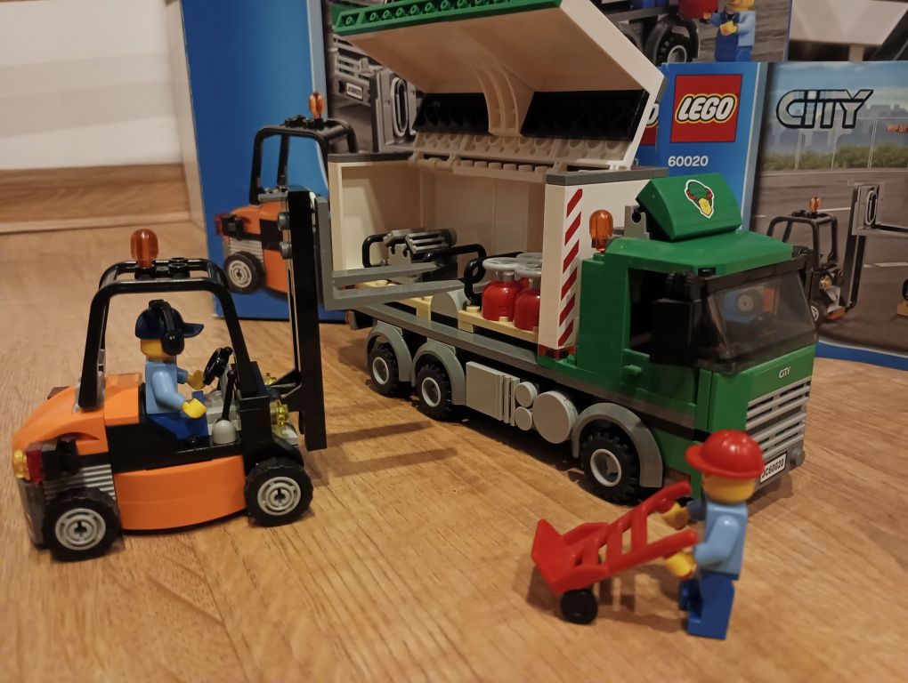 LEGO 60020 City unikat ciężarówka wózek widłowy