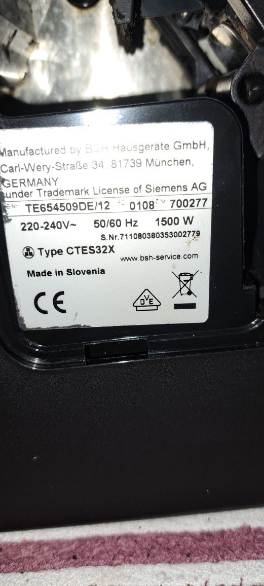 Ekspres Siemens eq6 plus s 400 uszkodzony