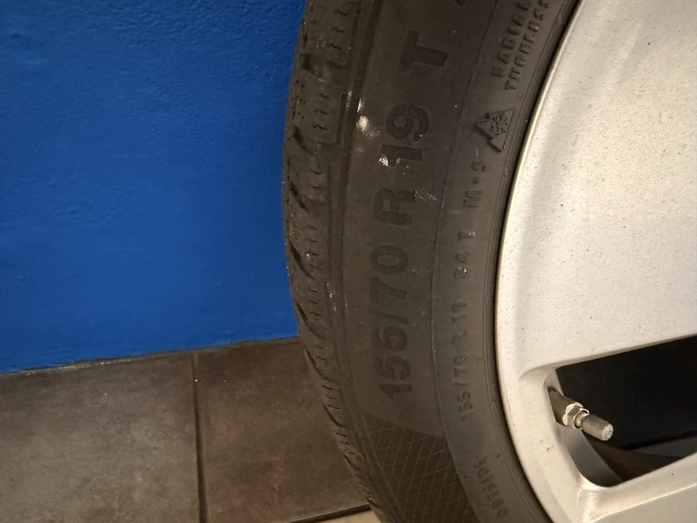 4 Jantes BMW I3 + Pneus Continental WINTERCONTACT 155/70 R19 T