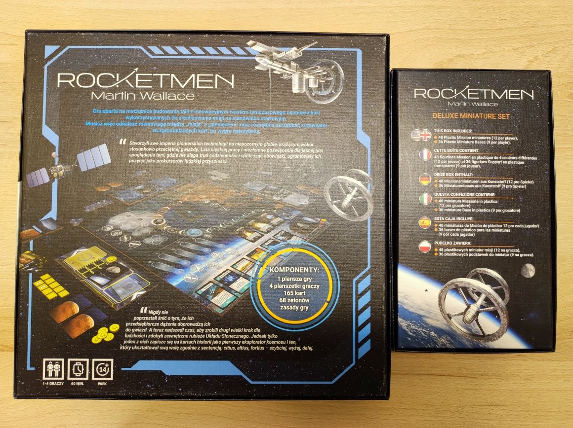 Gra planszowa Rocketmen - edycja Kickstarter (maty, figurki)