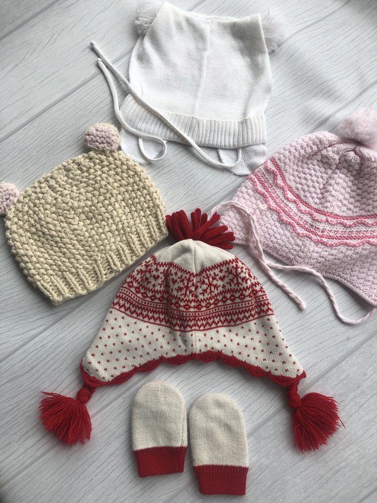 Шапочкa для дівчинки от 0-3 лет.