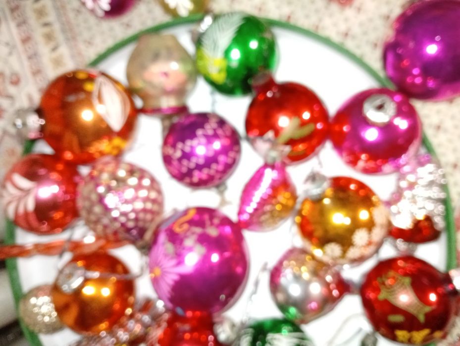 Комплект новогодних игрушек СССР