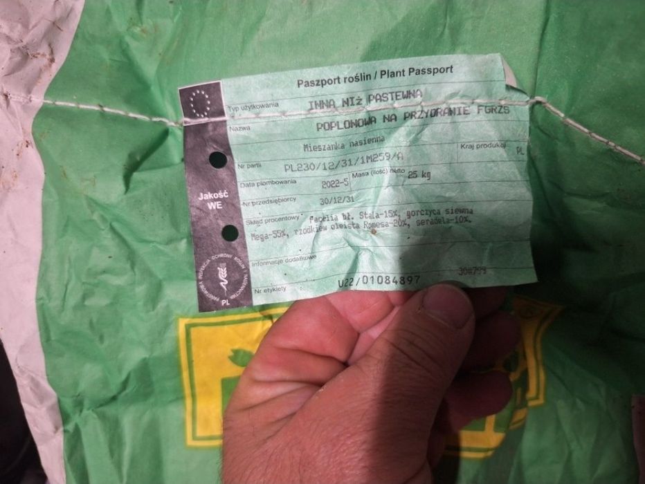 Mieszanka poplonowa 25 kg