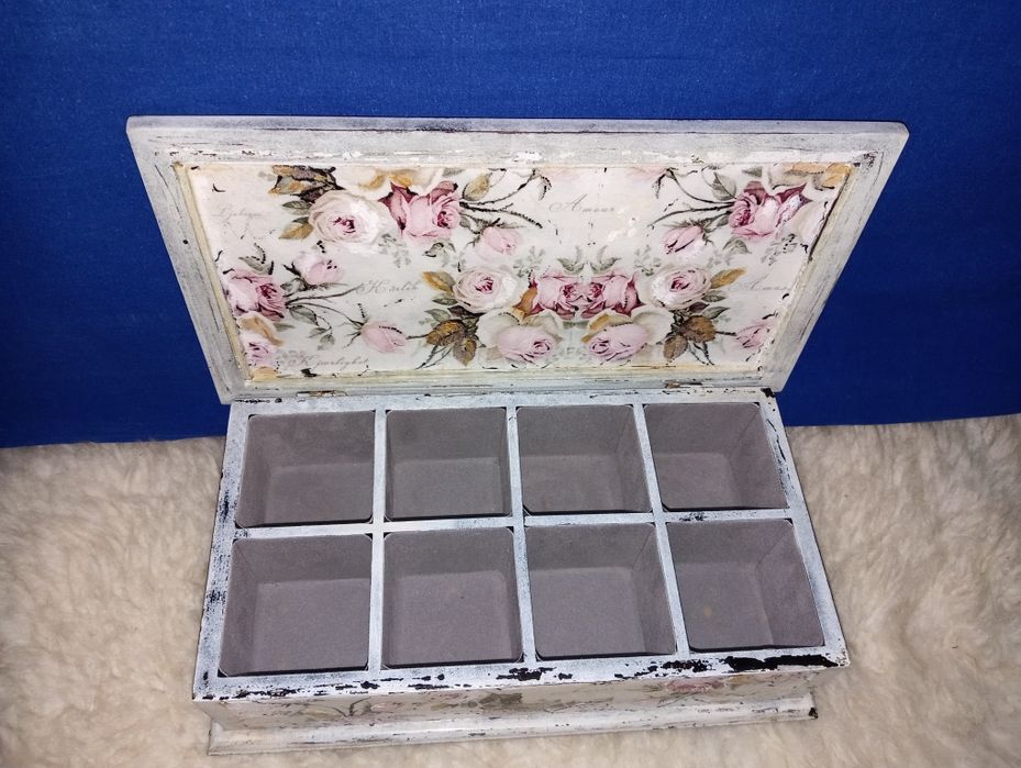 Дерев'яний чайний ящик, шкатулка  (Польща)