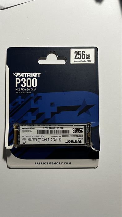 SSD накопичувач Patriot P300 M.2 256GB PCIe NVMe (P300P256GM28)