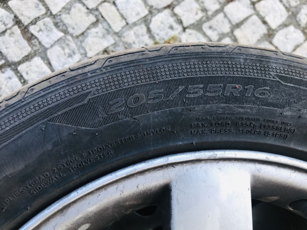 Jantes BMW 16 com pneus 205/55 R16