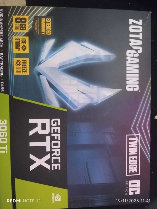 Placa Gráfica ZOTAC GAMING RTX 3060 Ti - 8GB - Excelente Estado.