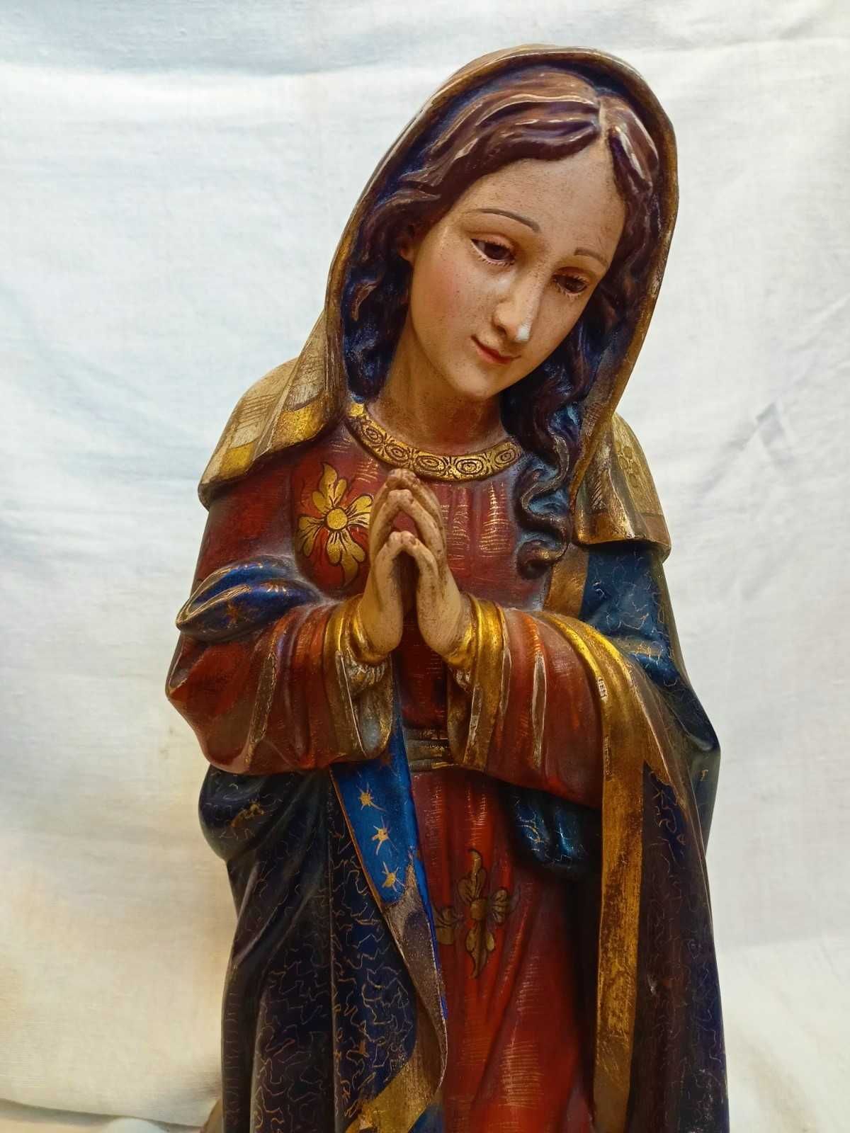 Figura Maria Madeira Policromada