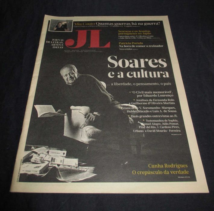 Jornal de Letras Artes e Ideias Soares e a cultura
