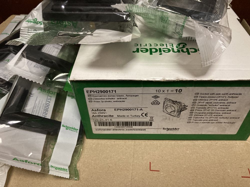 Диммер розетки вимикачі Schneider Sedna Design SDD114502 антрацит