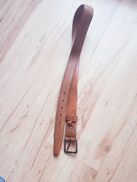 Skórzany pasek męski marki Ermenegildo Zegna