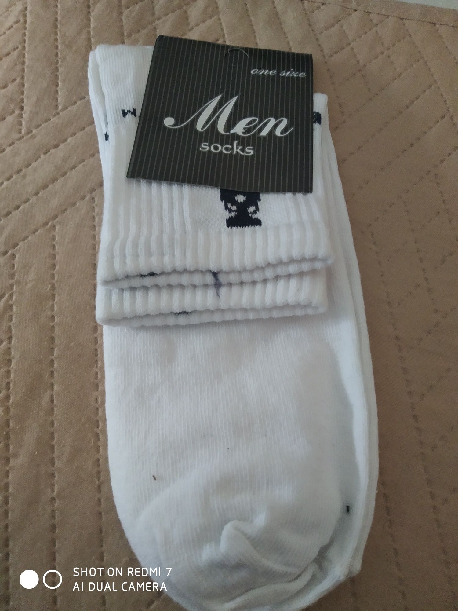 Мужские белые носки.стрейчевые носки.