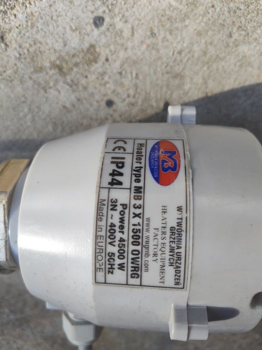 Grzałka do bojlera 4,5 kW 4500 W 3F