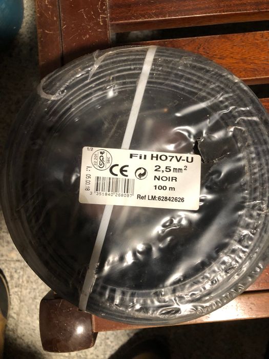 Fio electrico para instalação