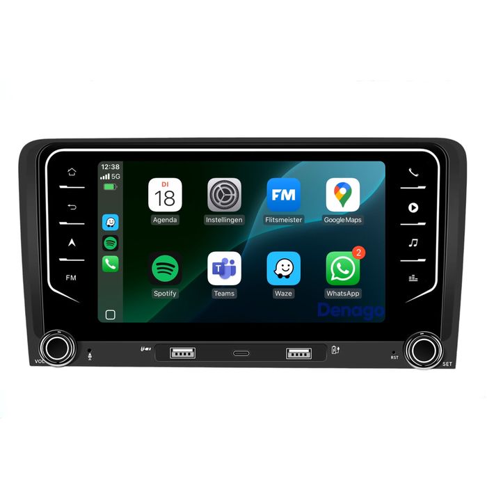 Магнітола Audi A3 CarPlay Autoradio Android 13 4GB + 64GB Android Auto