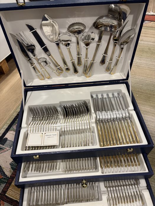 Faqueiro gold ouro 24k