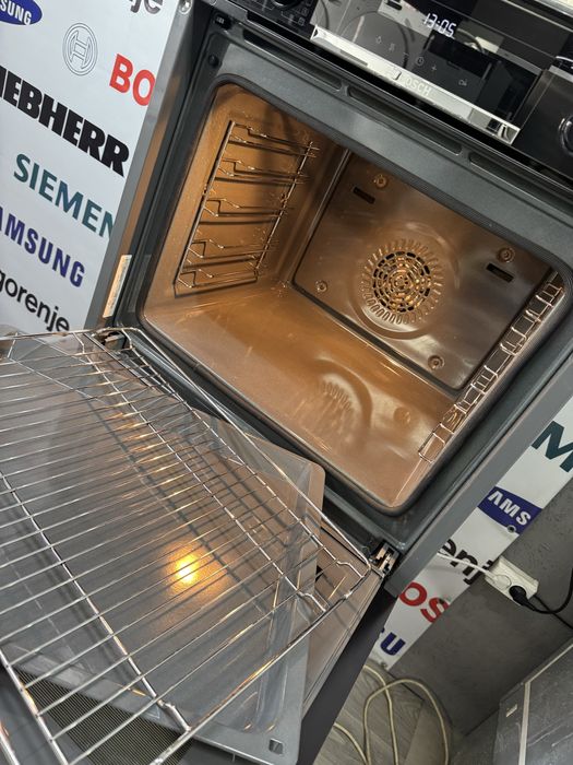 Чорна Духовка+мікро Bosch мікрохвильова піч духовий шкаф Бош